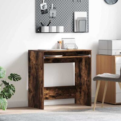 vidaXL Schreibtisch Geräucherte Eiche 77,5 x 43 x 79 cm Holzwerkstoff - Braun vidaXL Schreibtisch Geräucherte Eiche 77,5 x 43 x 79 cm Holzwerkstoff - Braun