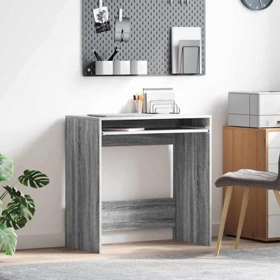 vidaXL Schreibtisch Graues Sonoma 77,5 x 43 x 79 cm Holzwerkstoff - Grau vidaXL Schreibtisch Graues Sonoma 77,5 x 43 x 79 cm Holzwerkstoff - Grau