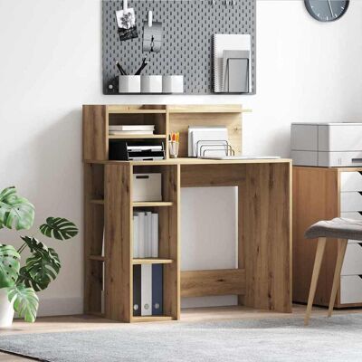 vidaXL Schreibtisch Artisan-Eiche 90 x 48 x 101,5 cm Holzwerkstoff - Braun vidaXL Schreibtisch Artisan-Eiche 90 x 48 x 101,5 cm Holzwerkstoff - Braun