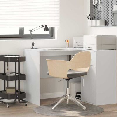 vidaXL Schreibtisch mit Regal Weiß 102 x 50 x 75 cm Holzwerkstoff - Weiß vidaXL Schreibtisch mit Regal Weiß 102 x 50 x 75 cm Holzwerkstoff - Weiß