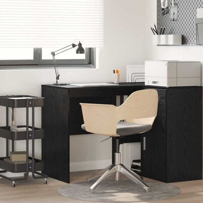 vidaXL Schreibtisch mit Regal Schwarz Eichen-Optik 102 x 50 x 75 cm - Schwarz vidaXL Schreibtisch mit Regal Schwarz Eichen-Optik 102 x 50 x 75 cm - Schwarz