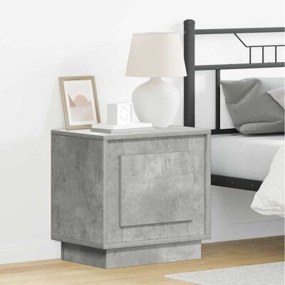 vidaXL Nachttisch Beton Grau 44 x 34,5 x 45 cm Holzwerkstoff - Grau vidaXL Nachttisch Beton Grau 44 x 34,5 x 45 cm Holzwerkstoff - Grau