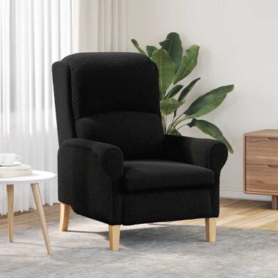 vidaXL Sessel Schwarz Weiches Sherpa-Gewebe - Schwarz vidaXL Sessel Schwarz Weiches Sherpa-Gewebe - Schwarz