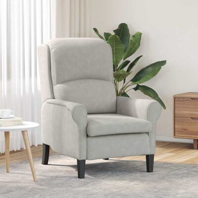 vidaXL Sessel Hellgrau 76 x 94 x 102 cm Mikrofaser - Hellgrau vidaXL Sessel Hellgrau 76 x 94 x 102 cm Mikrofaser - Hellgrau