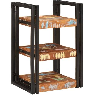 vidaXL Nachttisch 2 pcs Braun und Schwarz Massivholz Altholz - Braun vidaXL Nachttisch 2 pcs Braun und Schwarz Massivholz Altholz - Braun