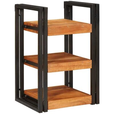vidaXL Nachttisch Braun und Schwarz 38 x 33 x 58 cm Massivholz Akazie - Braun vidaXL Nachttisch Braun und Schwarz 38 x 33 x 58 cm Massivholz Akazie - Braun