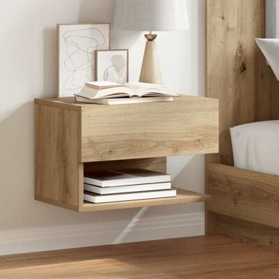 vidaXL Wand-Nachttische 2 Stk. Artisan-Eiche - Braun vidaXL Wand-Nachttische 2 Stk. Artisan-Eiche - Braun