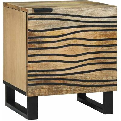 vidaXL Nachttisch Natur 40 x 33 x 46 cm Holzwerkstoff - Braun vidaXL Nachttisch Natur 40 x 33 x 46 cm Holzwerkstoff - Braun