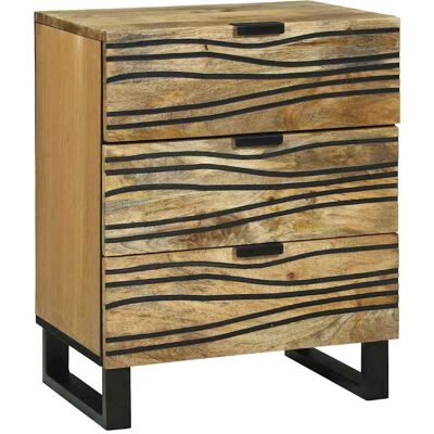 vidaXL Nachttisch Natur 50 x 33 x 62 cm Holzwerkstoff - Braun vidaXL Nachttisch Natur 50 x 33 x 62 cm Holzwerkstoff - Braun