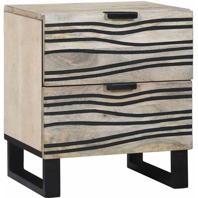 vidaXL Nachttisch Weiß 40 x 33 x 46 cm Holzwerkstoff - Weiß vidaXL Nachttisch Weiß 40 x 33 x 46 cm Holzwerkstoff - Weiß