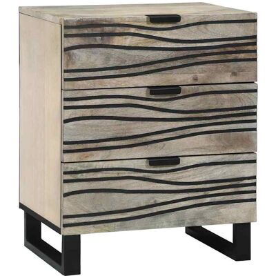 vidaXL Nachttisch Weiß 50 x 33 x 62 cm Holzwerkstoff - Weiß vidaXL Nachttisch Weiß 50 x 33 x 62 cm Holzwerkstoff - Weiß