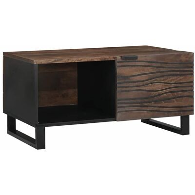 vidaXL Couchtisch Walnuss 80 x 50 x 40 cm Holzwerkstoff - Braun vidaXL Couchtisch Walnuss 80 x 50 x 40 cm Holzwerkstoff - Braun