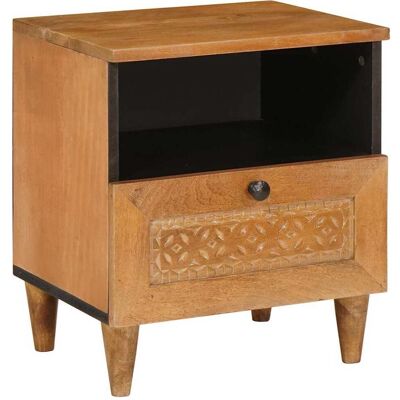 vidaXL Nachttisch Hellbraun 40 x 33 x 46 cm Holzwerkstoff - Braun vidaXL Nachttisch Hellbraun 40 x 33 x 46 cm Holzwerkstoff - Braun