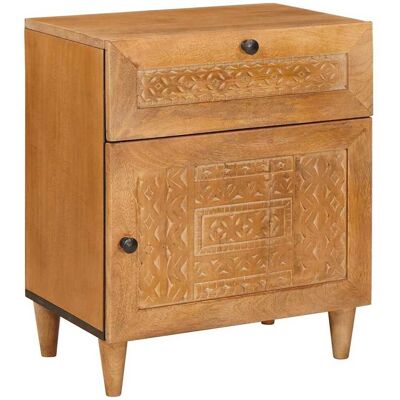 vidaXL Nachttisch Hellbraun 50 x 33 x 60 cm Holzwerkstoff - Braun vidaXL Nachttisch Hellbraun 50 x 33 x 60 cm Holzwerkstoff - Braun