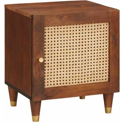 vidaXL Nachttisch Braun 40 x 33,5 x 46 cm Massivholz Akazie - Braun vidaXL Nachttisch Braun 40 x 33,5 x 46 cm Massivholz Akazie - Braun