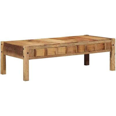 vidaXL Couchtisch Braun 110 x 54 x 35 cm Massives upgecyceltes Holz - Braun vidaXL Couchtisch Braun 110 x 54 x 35 cm Massives upgecyceltes Holz - Braun