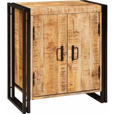 vidaXL Nachttisch Braun 66 x 35 x 76 cm Massives, grobes Mangoholz - Braun vidaXL Nachttisch Braun 66 x 35 x 76 cm Massives, grobes Mangoholz - Braun