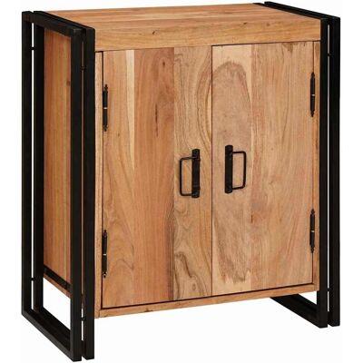 vidaXL Nachttisch Braun 66 x 35 x 76 cm Massivholz Akazie - Braun vidaXL Nachttisch Braun 66 x 35 x 76 cm Massivholz Akazie - Braun