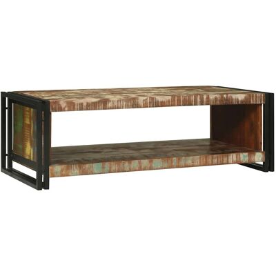 vidaXL Couchtisch 120 x 50 x 38 cm Massives upgecyceltes Holz - Mehrfarbig vidaXL Couchtisch 120 x 50 x 38 cm Massives upgecyceltes Holz - Mehrfarbig