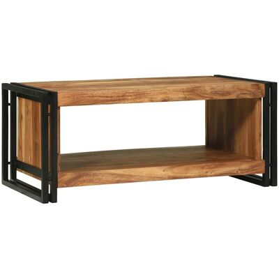 vidaXL Couchtisch Braun 90 x 50 x 38 cm Massivholz Akazie - Braun vidaXL Couchtisch Braun 90 x 50 x 38 cm Massivholz Akazie - Braun