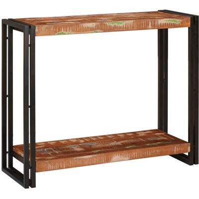 vidaXL Konsolentisch 90 x 33 x 75 cm Massives upgecyceltes Holz - Mehrfarbig vidaXL Konsolentisch 90 x 33 x 75 cm Massives upgecyceltes Holz - Mehrfarbig