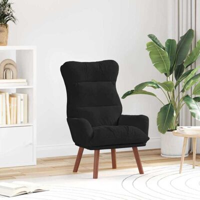 vidaXL Sessel Schwarz 69 x 74 x 93 cm Samt - Schwarz vidaXL Sessel Schwarz 69 x 74 x 93 cm Samt - Schwarz