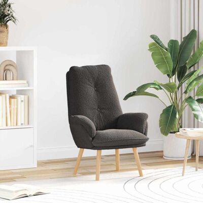 vidaXL Sessel Dunkelgrau 69 x 74 x 93 cm Sherpa-Stoff - Grau vidaXL Sessel Dunkelgrau 69 x 74 x 93 cm Sherpa-Stoff - Grau