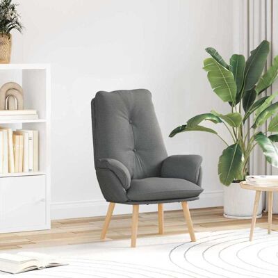 vidaXL Sessel Dunkelgrau 69 x 74 x 93 cm Stoff und Sperrholz - Grau vidaXL Sessel Dunkelgrau 69 x 74 x 93 cm Stoff und Sperrholz - Grau