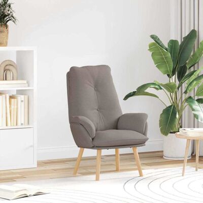 vidaXL Sessel Taupe 69 x 74 x 93 cm Stoff und Sperrholz - Taupe vidaXL Sessel Taupe 69 x 74 x 93 cm Stoff und Sperrholz - Taupe