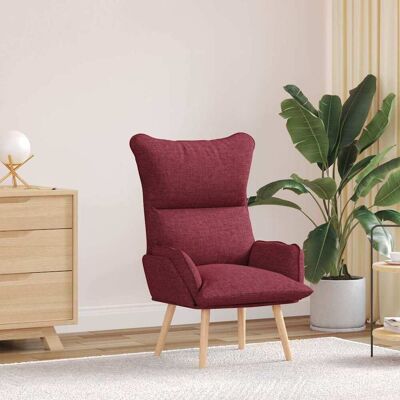 vidaXL Sessel Weinrot 69 x 74 x 93 cm Fabric and Plywood - Rot vidaXL Sessel Weinrot 69 x 74 x 93 cm Fabric and Plywood - Rot