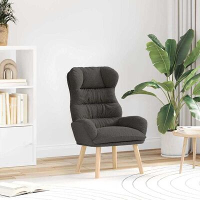 vidaXL Sessel Dunkelgrau 69 x 74 x 93 cm Sherpa-Stoff - Grau vidaXL Sessel Dunkelgrau 69 x 74 x 93 cm Sherpa-Stoff - Grau