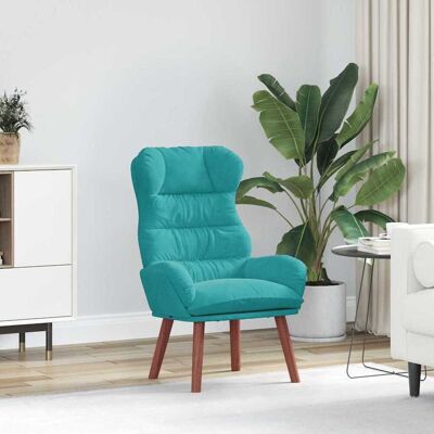 vidaXL Sessel Türkis 69 x 74 x 93 cm Samt - Türkis vidaXL Sessel Türkis 69 x 74 x 93 cm Samt - Türkis