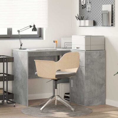 vidaXL Eck-Schreibtisch mit Schubladen Beton Grau 102 x 88 x 75 cm - Grau vidaXL Eck-Schreibtisch mit Schubladen Beton Grau 102 x 88 x 75 cm - Grau