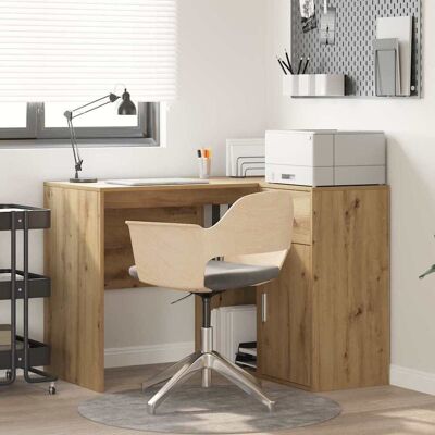 vidaXL Eck-Schreibtisch mit Schubladen Artisan-Eiche 102 x 88 x 75 cm - Braun vidaXL Eck-Schreibtisch mit Schubladen Artisan-Eiche 102 x 88 x 75 cm - Braun