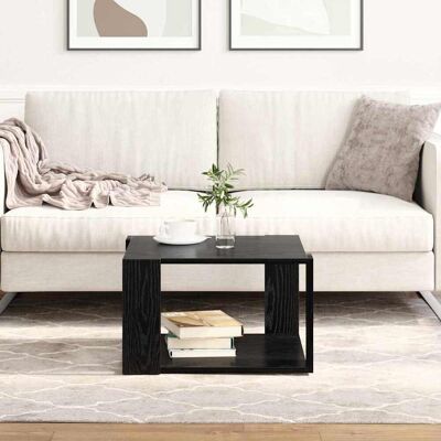 vidaXL Couchtisch Schwarz Eichen-Optik 51,5 x 51,5 x 30 cm - Schwarz vidaXL Couchtisch Schwarz Eichen-Optik 51,5 x 51,5 x 30 cm - Schwarz