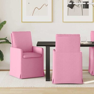 vidaXL Esszimmerstühle 2 pcs Rosa 57 x 67 x 98 cm Stoff - Rosa vidaXL Esszimmerstühle 2 pcs Rosa 57 x 67 x 98 cm Stoff - Rosa