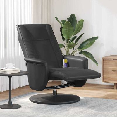vidaXL Schwenkbarer Massagesessel Schwarz 71 x 90 x 105 cm Kunstleder - Schwarz vidaXL Schwenkbarer Massagesessel Schwarz 71 x 90 x 105 cm Kunstleder - Schwarz