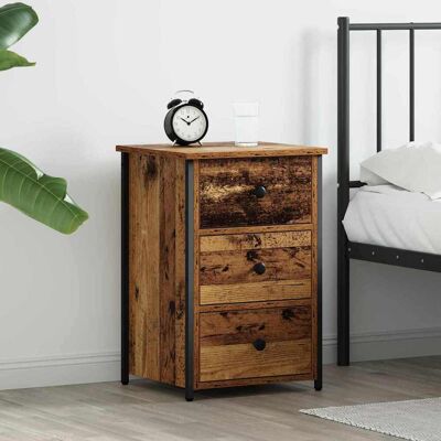 vidaXL Nachttisch Braun 40 x 36 x 60 cm Massives upgecyceltes Holz - Braun vidaXL Nachttisch Braun 40 x 36 x 60 cm Massives upgecyceltes Holz - Braun