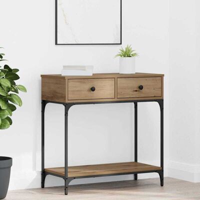 vidaXL Konsolentisch Artisan-Eiche 75 x 34,5 x 75 cm Holzwerkstoff - Braun vidaXL Konsolentisch Artisan-Eiche 75 x 34,5 x 75 cm Holzwerkstoff - Braun