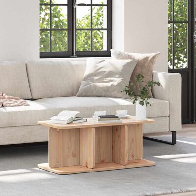 vidaXL Couchtisch Natur 80 x 39,5 x 33,5 cm Massivholz Kiefer - Braun vidaXL Couchtisch Natur 80 x 39,5 x 33,5 cm Massivholz Kiefer - Braun
