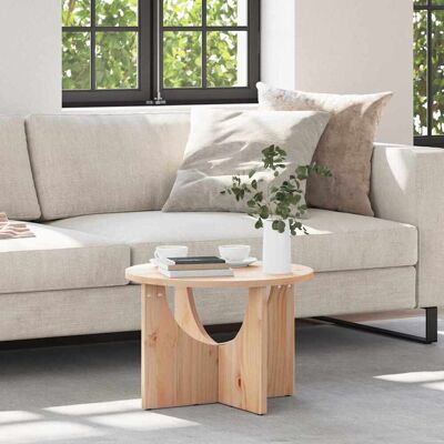 vidaXL Couchtisch Natur 50 x 50 x 35 cm Massivholz Kiefer - Braun vidaXL Couchtisch Natur 50 x 50 x 35 cm Massivholz Kiefer - Braun
