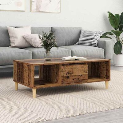 vidaXL Couchtisch Altholz 102 x 55 x 35 cm Holzwerkstoff - Braun vidaXL Couchtisch Altholz 102 x 55 x 35 cm Holzwerkstoff - Braun