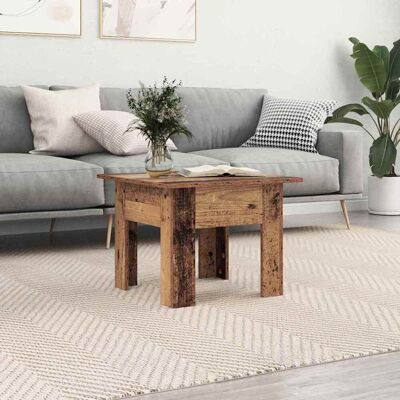 vidaXL Couchtisch Altholz 55 x 55 x 42 cm Holzwerkstoff - Braun vidaXL Couchtisch Altholz 55 x 55 x 42 cm Holzwerkstoff - Braun