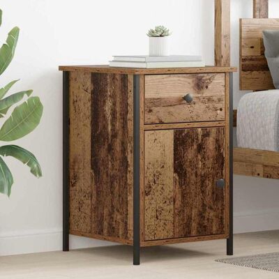vidaXL Nachttisch 2 pcs Altholz 40 x 42 x 60 cm Holzwerkstoff - Braun vidaXL Nachttisch 2 pcs Altholz 40 x 42 x 60 cm Holzwerkstoff - Braun