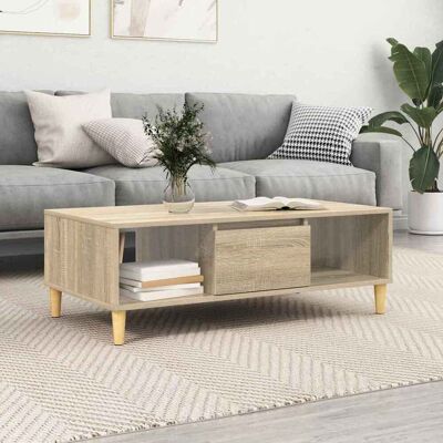 vidaXL Couchtisch Sonoma-Eiche 102 x 55 x 35 cm Holzwerkstoff - Braun vidaXL Couchtisch Sonoma-Eiche 102 x 55 x 35 cm Holzwerkstoff - Braun