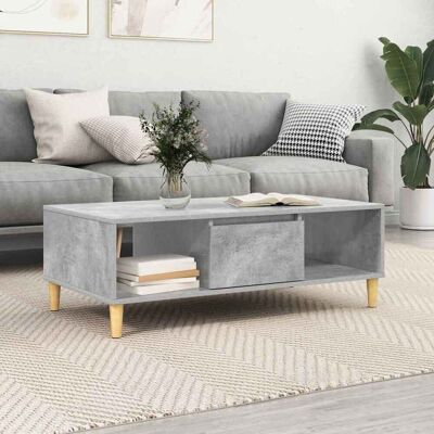 vidaXL Couchtisch Beton Grau 102 x 55 x 35 cm Holzwerkstoff - Grau vidaXL Couchtisch Beton Grau 102 x 55 x 35 cm Holzwerkstoff - Grau