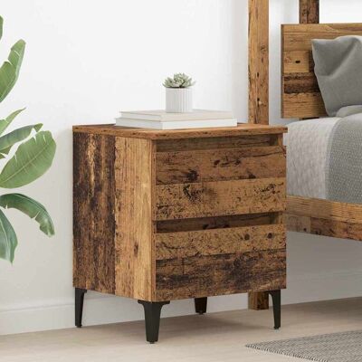 vidaXL Nachttisch Altholz 40 x 35 x 50 cm Holzwerkstoff - Braun vidaXL Nachttisch Altholz 40 x 35 x 50 cm Holzwerkstoff - Braun