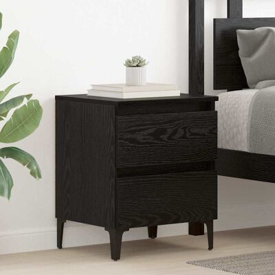 vidaXL Nachttisch Schwarz Eichen-Optik 40 x 35 x 50 cm Holzwerkstoff - Schwarz vidaXL Nachttisch Schwarz Eichen-Optik 40 x 35 x 50 cm Holzwerkstoff - Schwarz