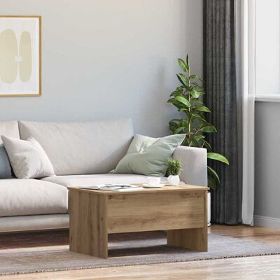 vidaXL Couchtisch Artisan-Eiche 102 x 50,5 x 46,5 cm Holzwerkstoff - Beige vidaXL Couchtisch Artisan-Eiche 102 x 50,5 x 46,5 cm Holzwerkstoff - Beige