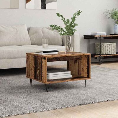 vidaXL Couchtisch Altholz 60 x 50 x 40 cm Holzwerkstoff - Braun vidaXL Couchtisch Altholz 60 x 50 x 40 cm Holzwerkstoff - Braun